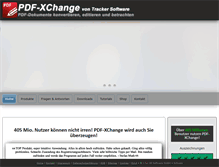 Tablet Screenshot of pdf-xchange.de